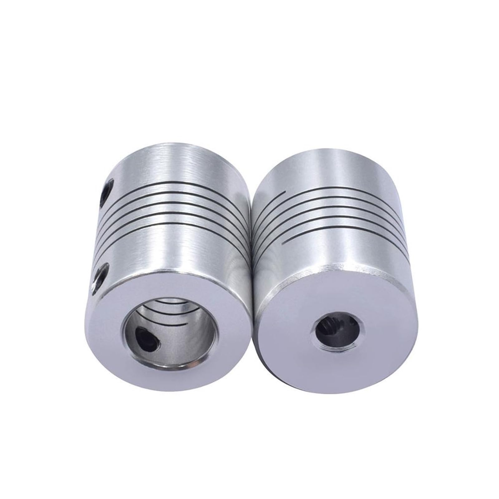 Accouplement d'arbre Flexible en aluminium prune, 10 pièces, D19 L25 5x 5/5x 6/5x 8/5x1 0/8x 8/8x1 0/10x1 0/6.35x8mm, coupleur de connecteur Flexible de moteur(5mm to 10mm)
