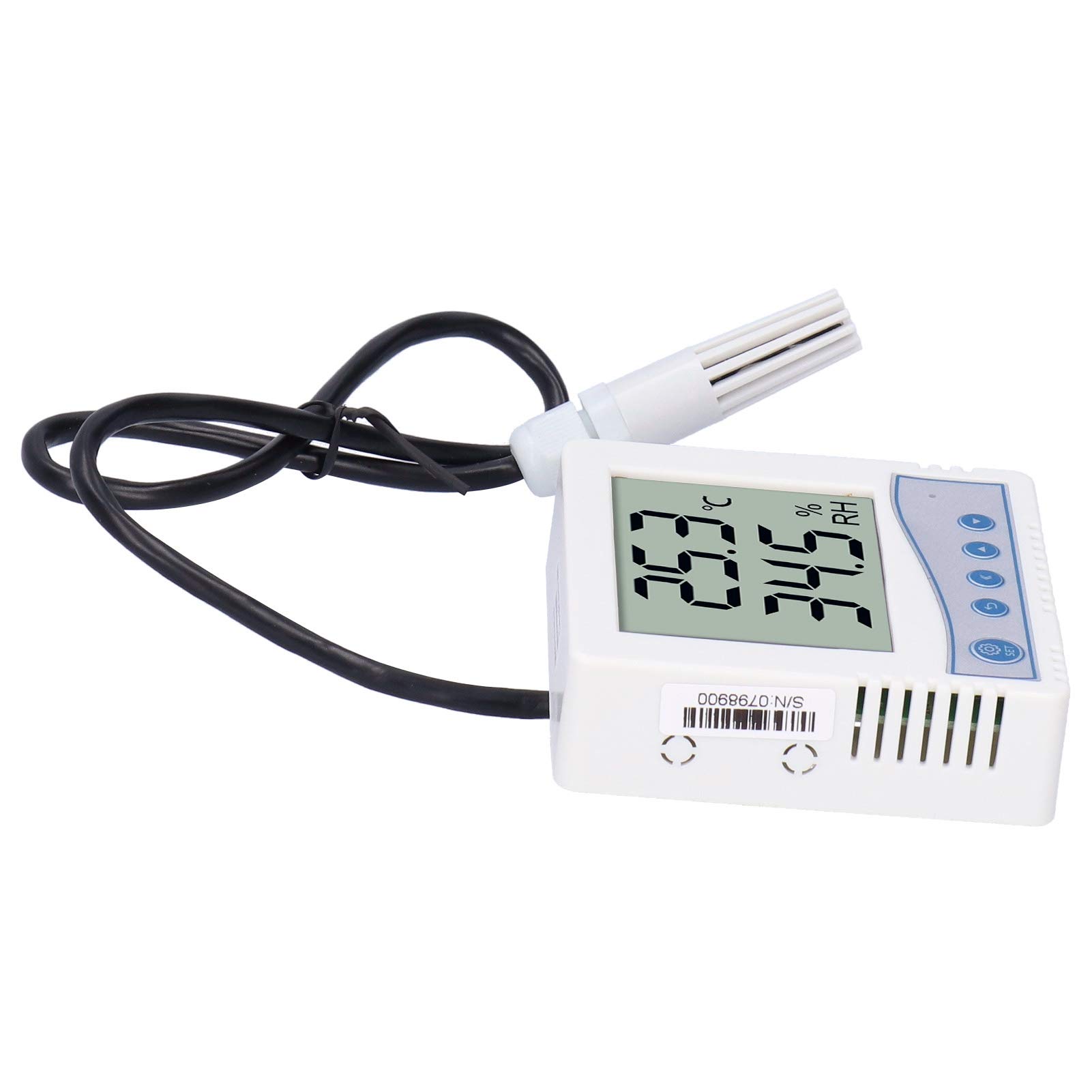 ViaGasaFamido Temperatur-Feuchtigkeitssender mit LCD Hörbarer Alarm