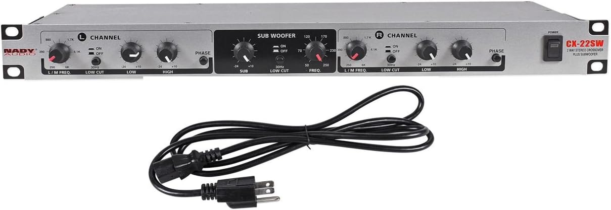 Nady CX-22SW One Space 2-Way Stereo, Plus Subwoofer Crossover