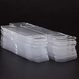 Generic 50 PCS Display Boxes for 1/64 Scale Model Car Organizer, Transparent PVC