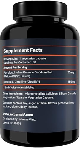 Miniatura 3 de NaturalPQQ - Energía Celular - 20mg PQQ (Pirroloquinolina Quinona), Biogénesis Mitocondrial