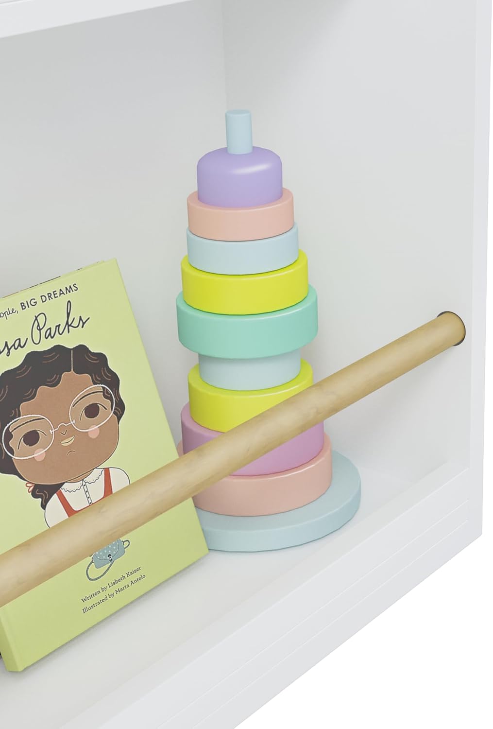 3 Tier Kids Book Shelf Kids Book Rack Helps Keep Bedrooms,Playrooms,and Classrooms Organized White