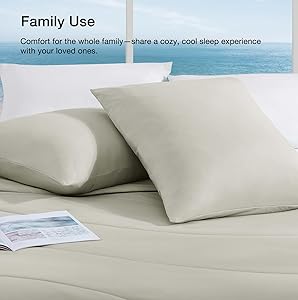 Monbix ChillChilla Cooling Comforter Queen Size-3 Pieces Cooling Blankets for Hot Sleepers and Night Sweats, Double-Sided Summer Queen Comforter Set, Breathable Lightweight Blanket Grey