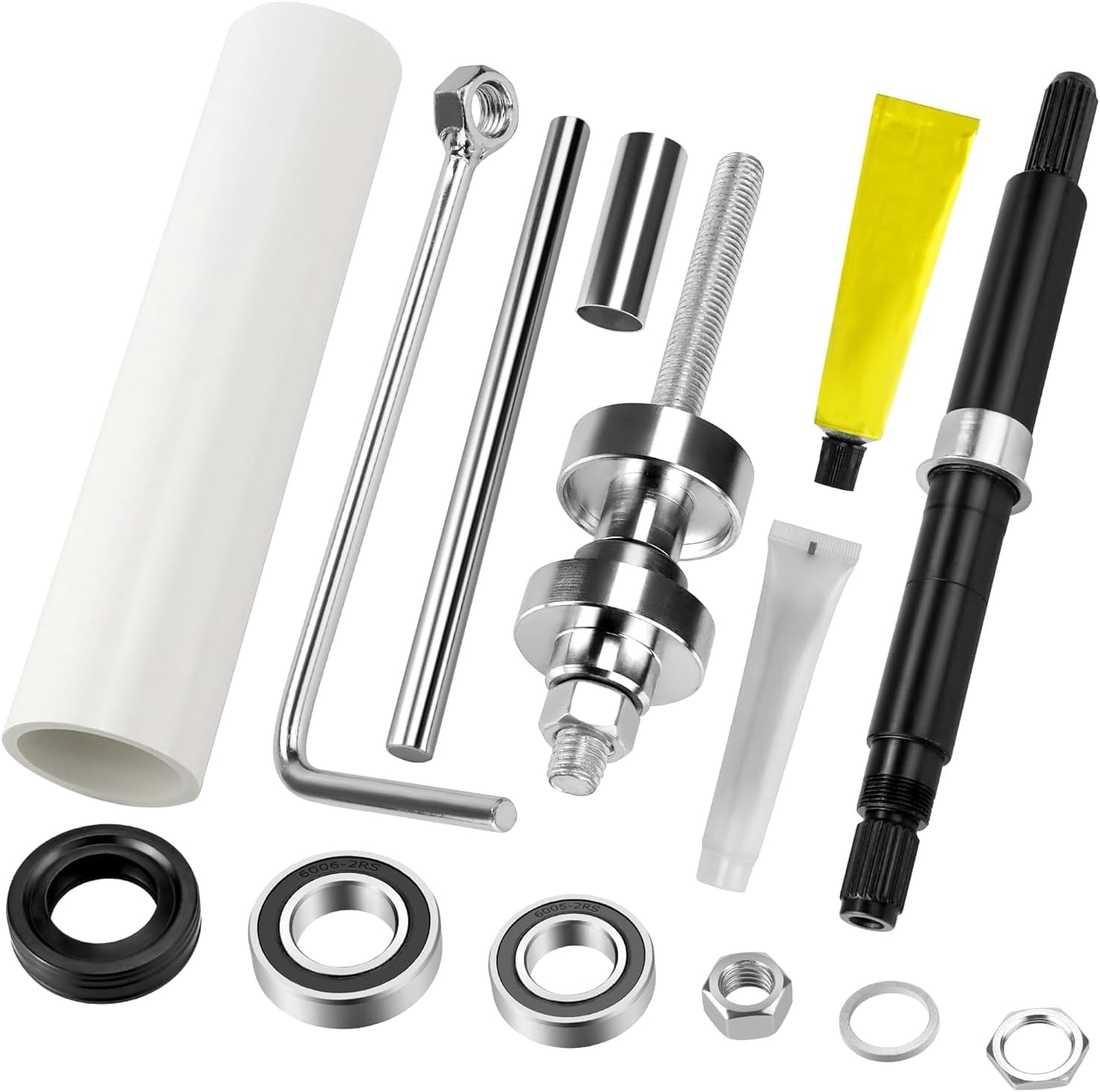 W10435302 Washer Bearing and Tab Seal Kit with W10447783 Tool - Easy Repair Whirlpool Cabrio Maytag Bravos XL Washers Loud Shake Leakage UL OL Error Issues