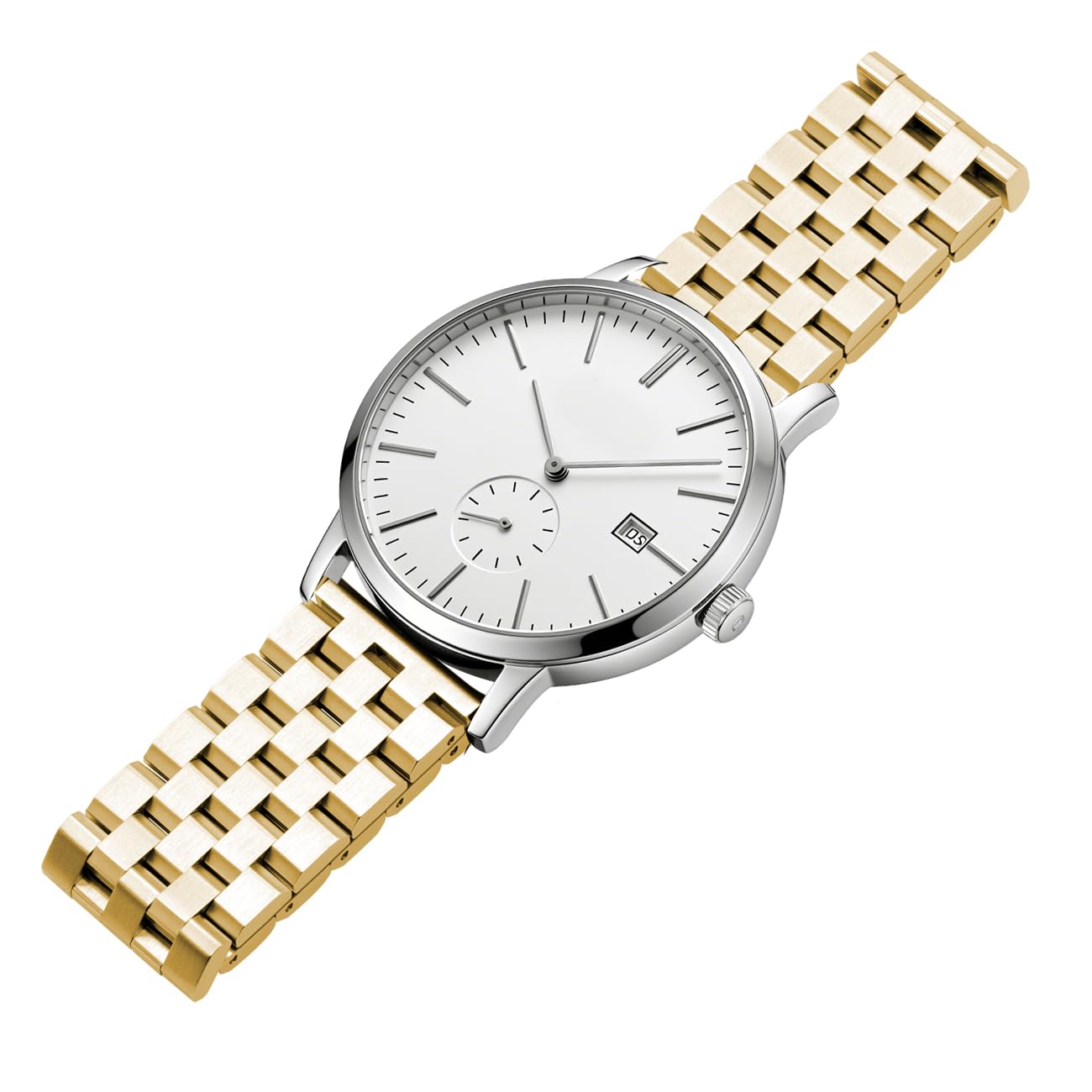 Juntan Bracelet Montre Hommes Femmes Acier Inoxydable