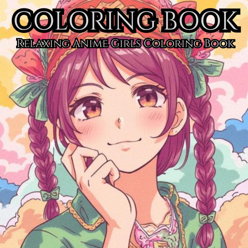 Cozy Anime Girls Coloring Book: Relaxing Cute Girls in Cozy Worlds, Fantasy Places, and Everyday Adventures for Stress Relief