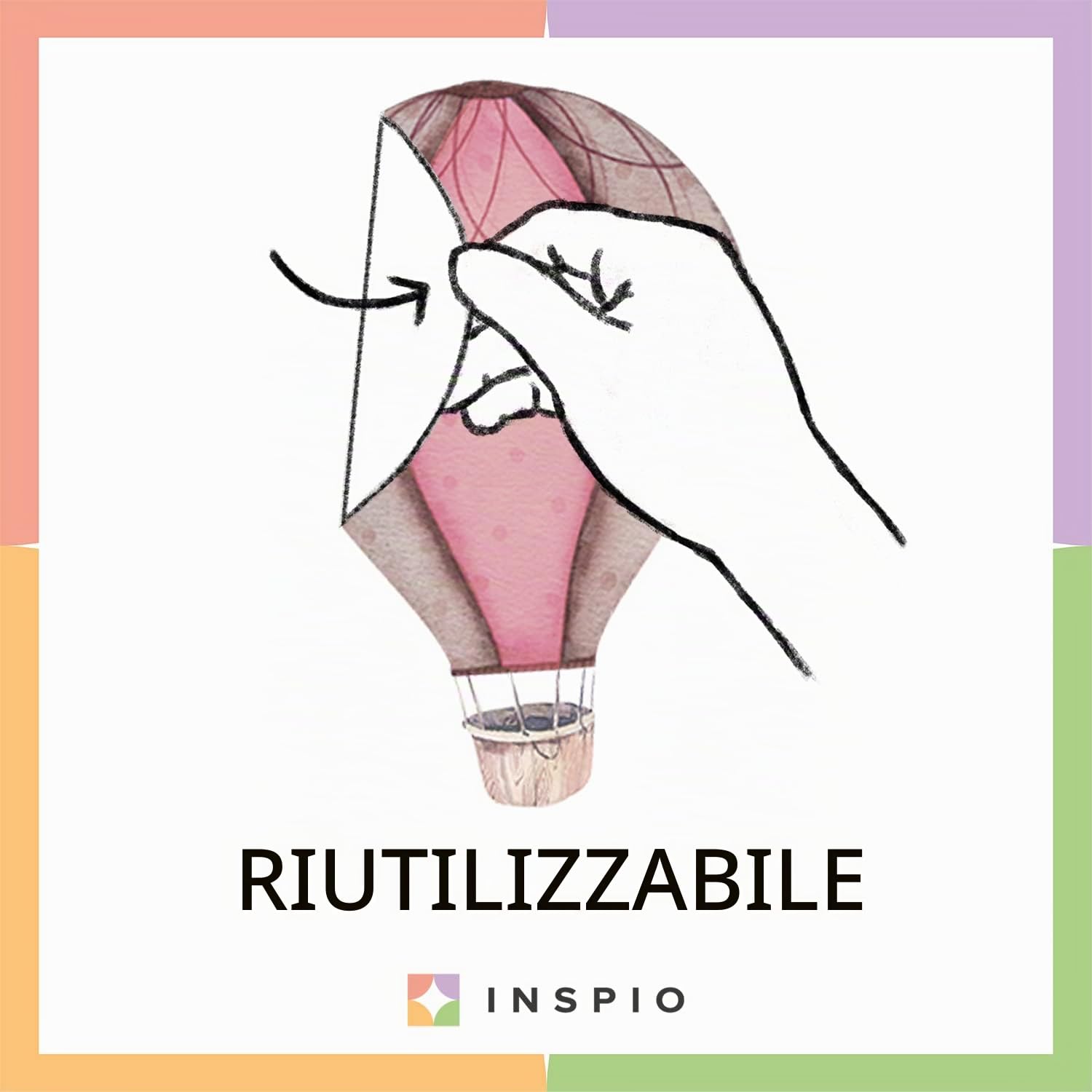 Inspio Adesivo Da Parete - Palloncini Adesivi Marroni