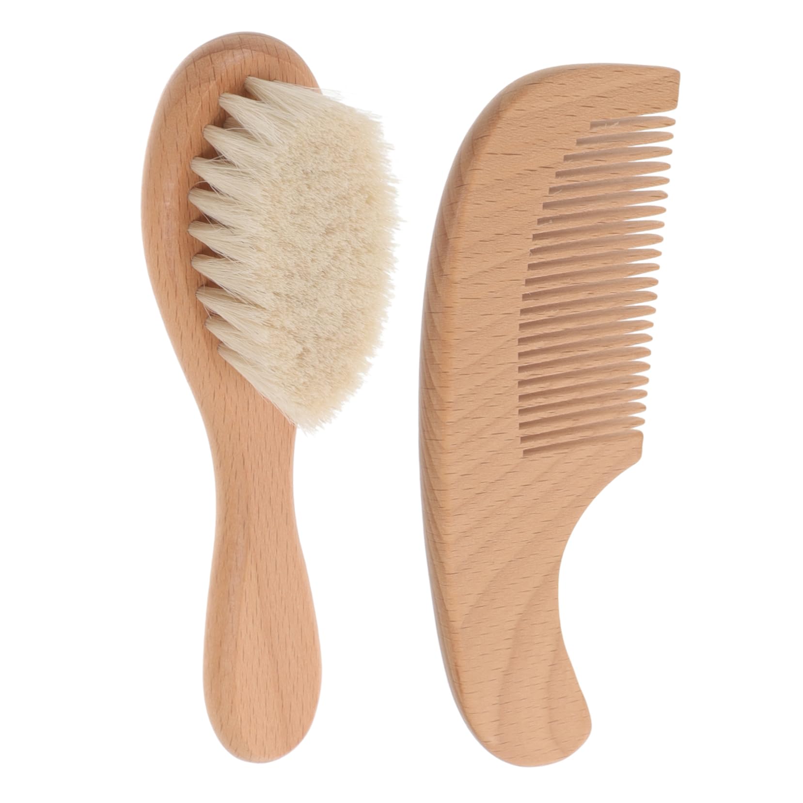 ibasenice 5 Juegos Juego De Cepillos De Peine Las Herramientas Hair Brushes Depurador De Cabeza De Bebé Cepillo De Limpieza De Cabeza De Madera Cepillo De Baño Haya Recién Nacido