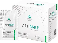 Aminnu - Sem Xilitol - Aminoácidos - Sabor Limão - Caixa com 30 sachês de 10g - Central Nutrition