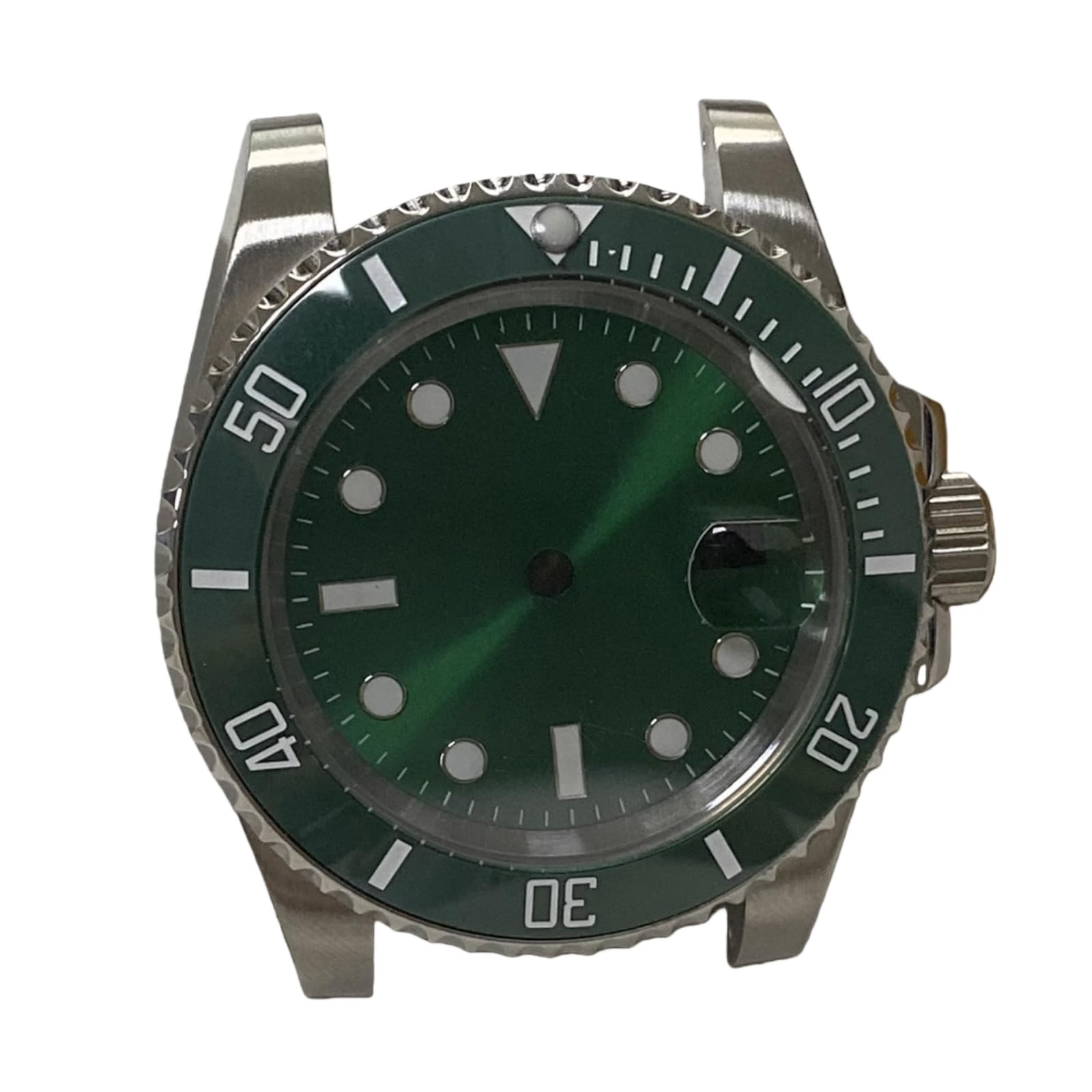 Destro Stil GMT Uhrengehäuse 40mm Linke Krone Saphirglas Datumslupe 8215 3804 Automatikwerk für Rolex Submariner