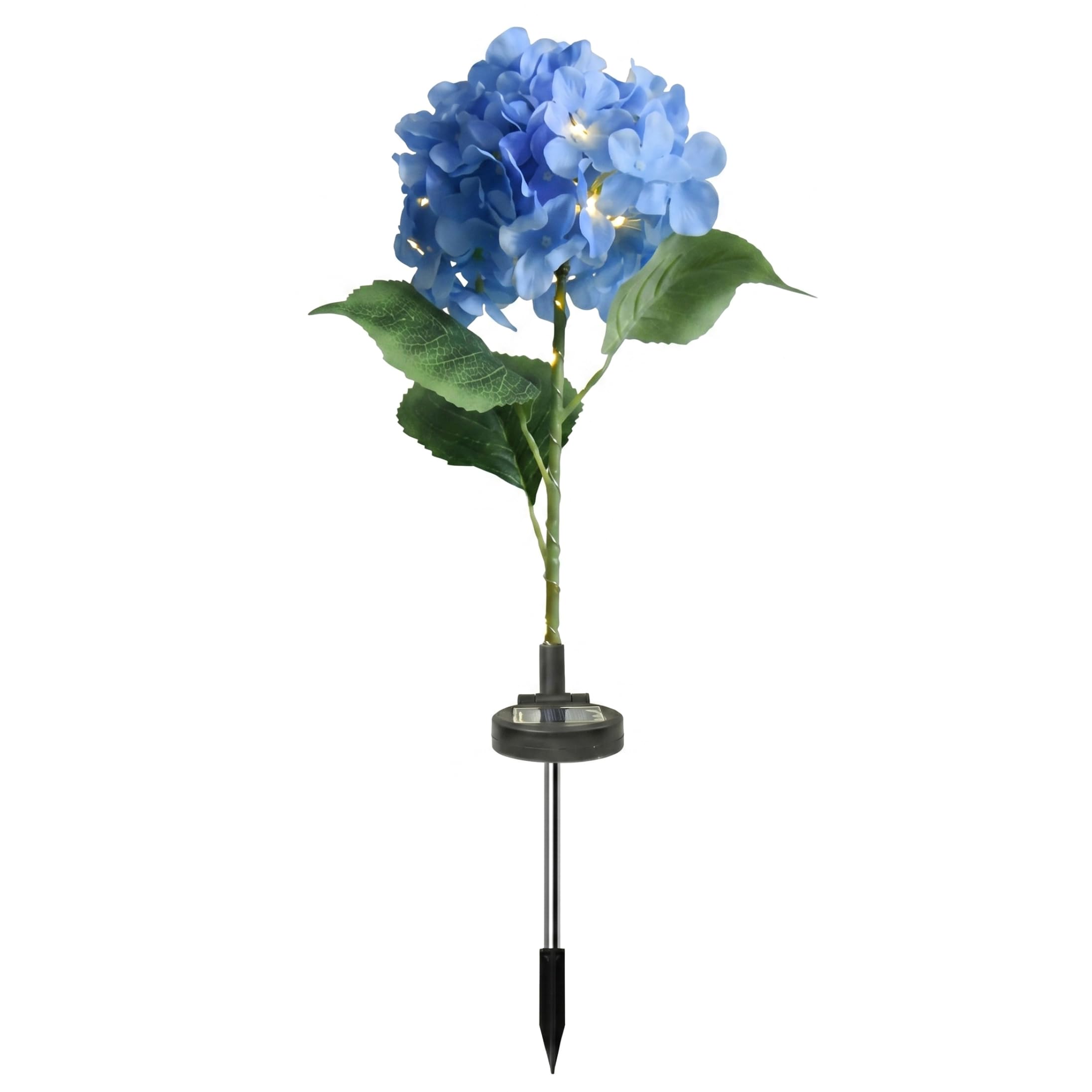 Sjfbebsy Solar Flower Lights, 1 Pack Fairy Hydrangea Lights, Solar Outdoor Decorative Garden Light, Auto Dusk-On, Blue | Flowers