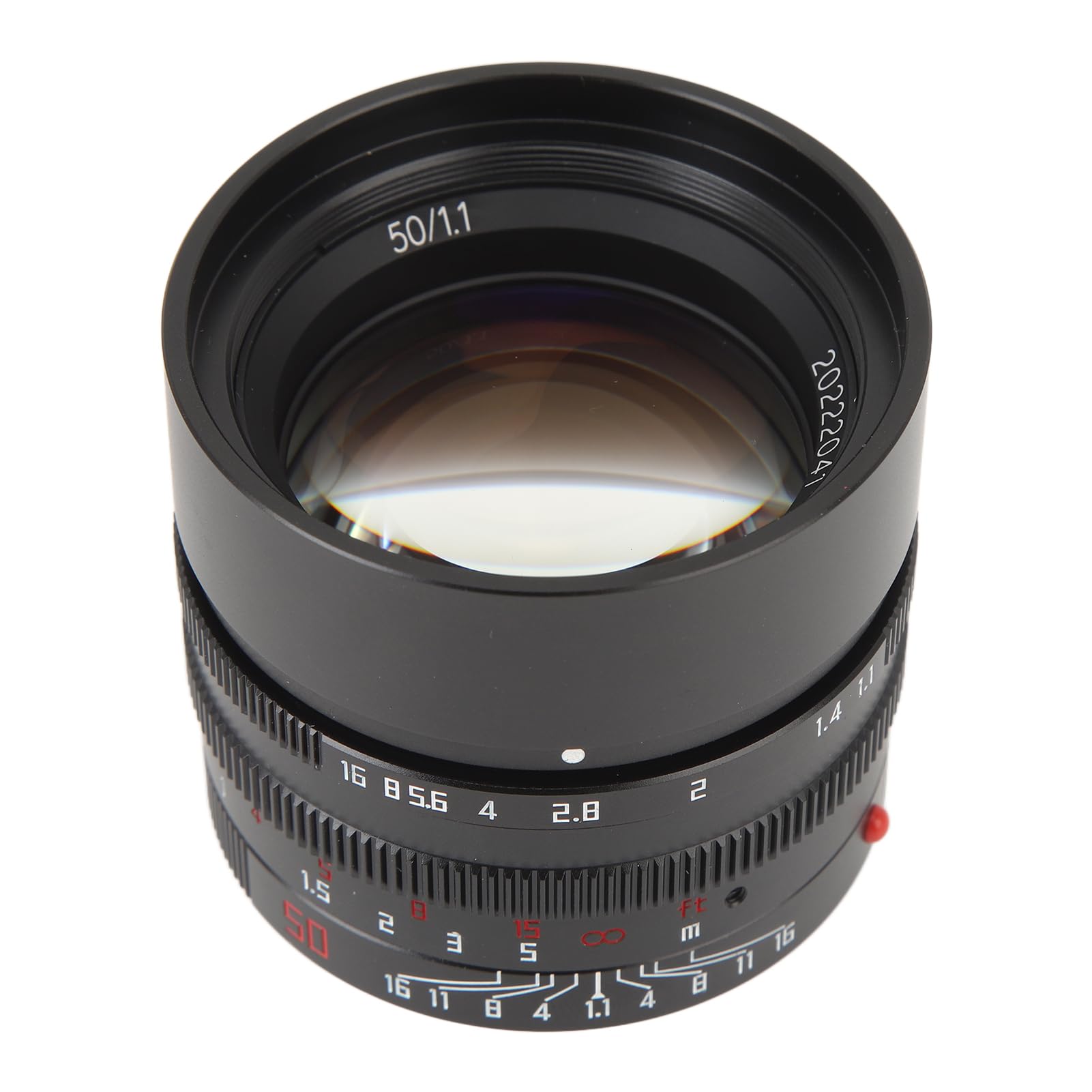 Obiettivo Full Frame da 50 Mm F1.1, Obiettivo con Attacco M Ad Ampia Apertura, Obiettivo da Ritratto Standard con Messa a Fuoco Manuale Automatica per Fotocamera Leica M Mount