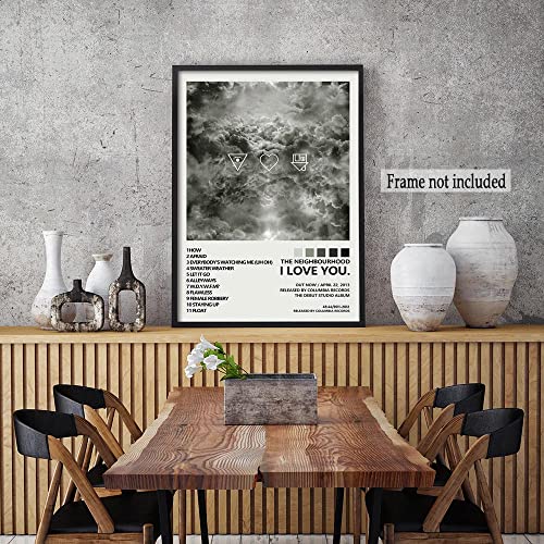 The Neighbourhood Poster Home Decoration Music Art Posters Hd Canvas Print Bedroom Decorative Painting Fans Souvenir Collection Gift (Gold,12X18In Unframe) #TOP6