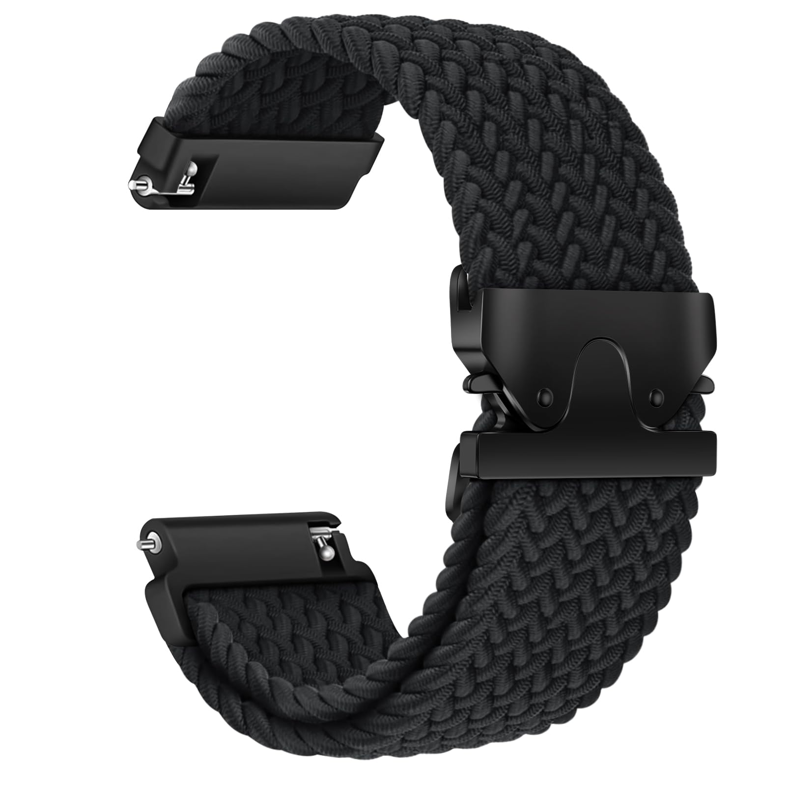 Geflochtenes Armband für Garmin Venu 4 45mm/3/2/Forerunner 255 265/Vivoactive 4, Uhrenarmband 22mm Nylon Band für Samsung Galaxy Watch 3 45mm/Gear S3/Galaxy 46mm, für Amazfit Balance/GTR 3 /GTR 3 PRO