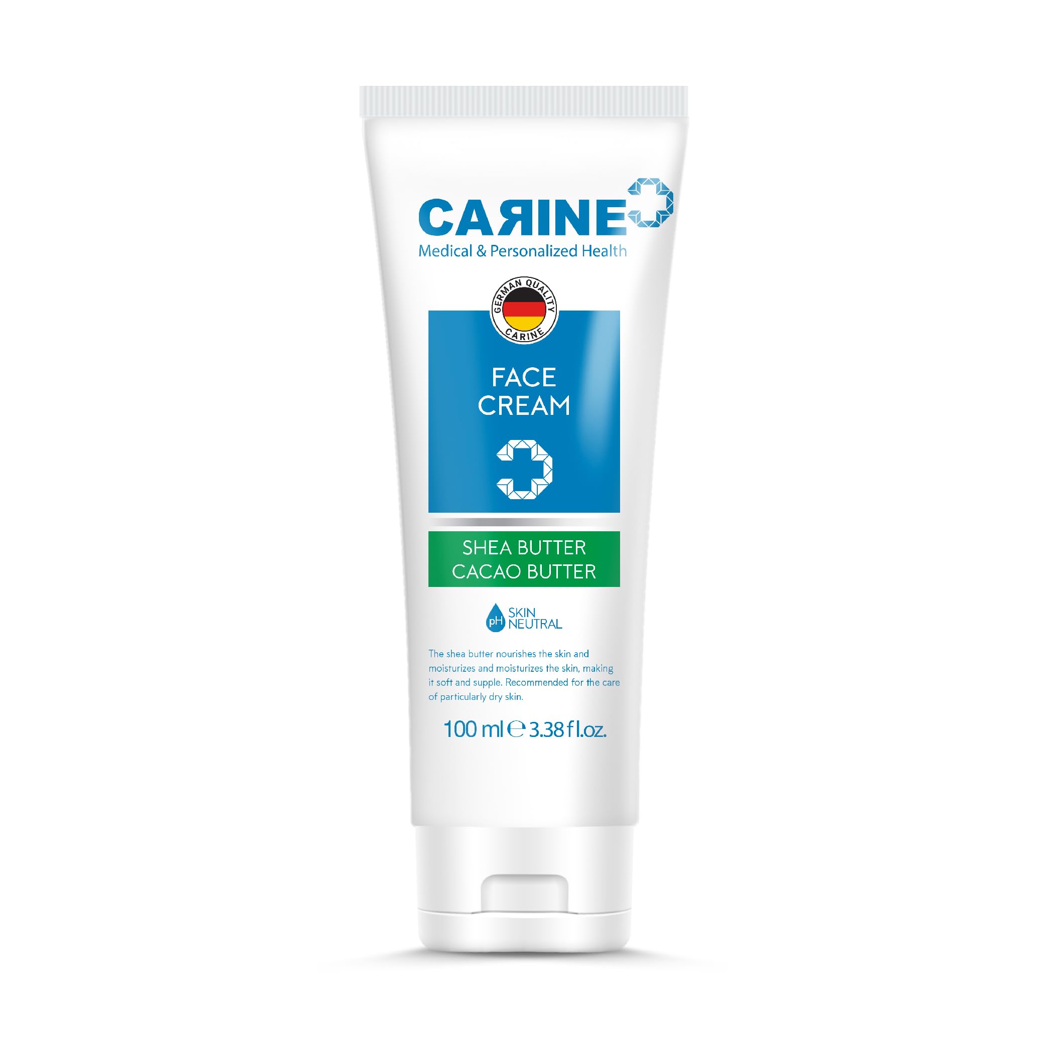 CARINE Yüz & Boyun Bakım Kremi 100 ml | Nemlendirici & Besleyici Formül | Günlük Cilt Bakımı