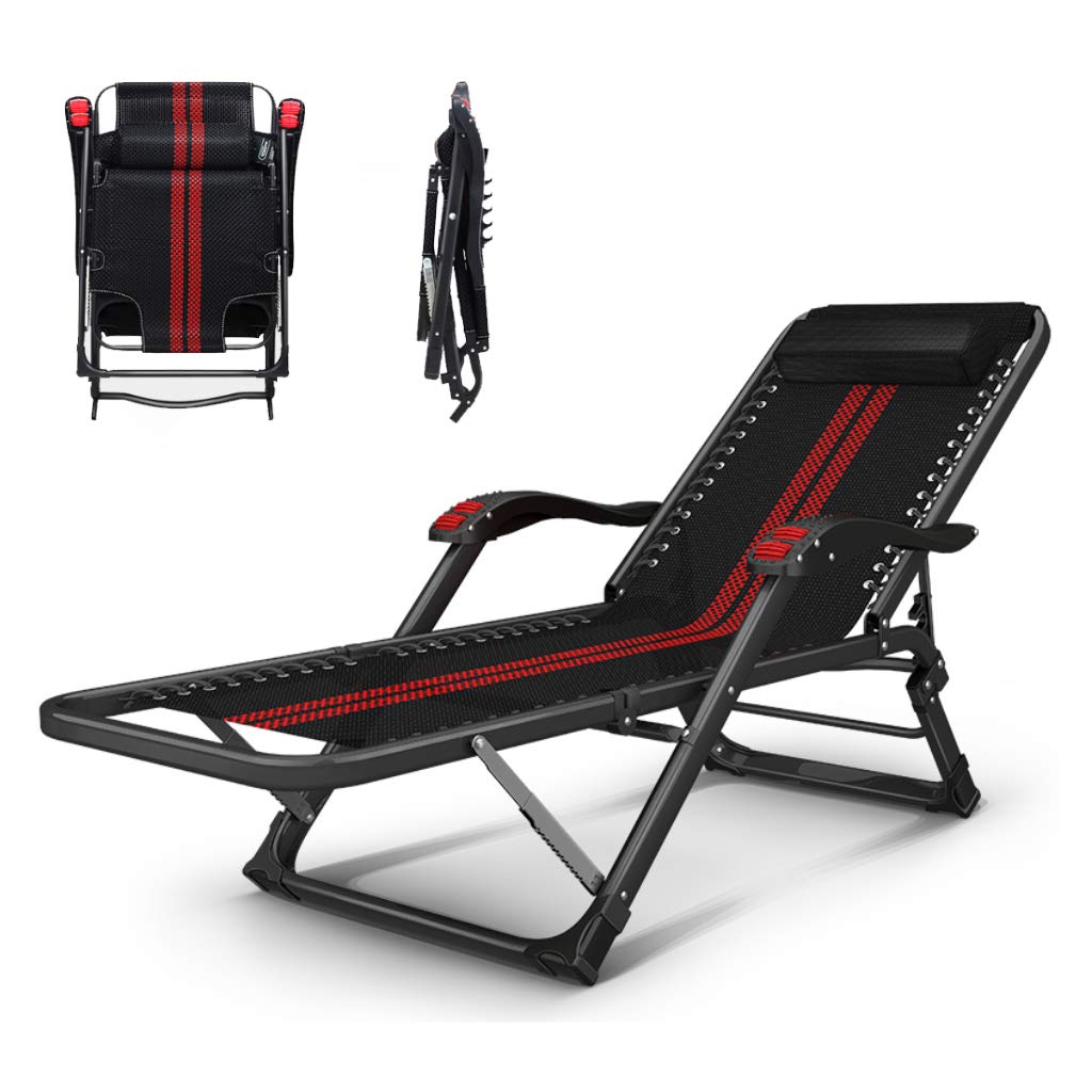 Chaise longue zero gravity de jardin exterieur inclinable et pliante supportant 400 LB