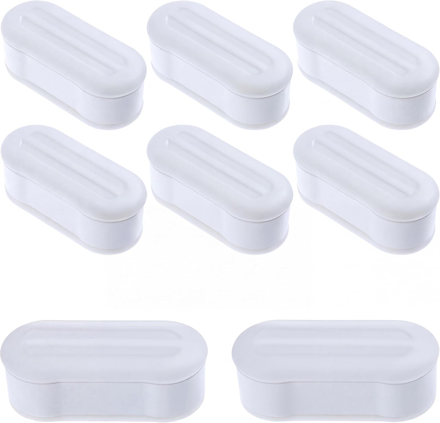 Blulu 8 Pcs Toilet Seat Bumpers for Bidet Universal Seat Bumper Spacers Kit Replacement Bumpers Pads with Strong Adhesive for Family Hotel Hospital School