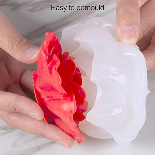 Miniatura 2 de Moldes de silicona en forma de flor de loto 3D, reutilizables, peonía, crisantemo, chocolate, jabón, fondant, pastel, postre, decoración de