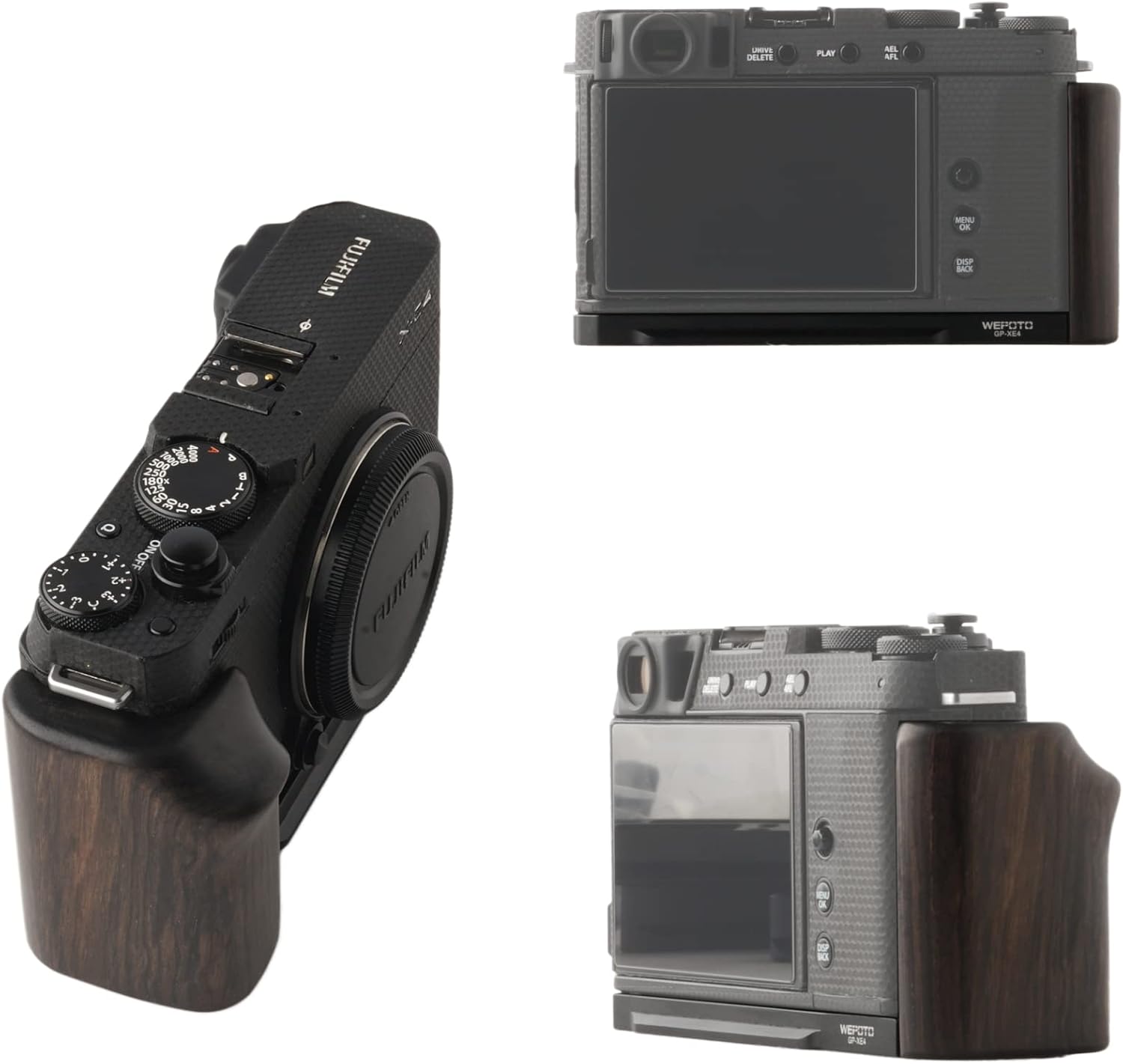 X-E4 Handgrip Quick Release Plate L Bracket Compatible with Fujifilm X-E4 Camera GP-XE4-B - Image 4