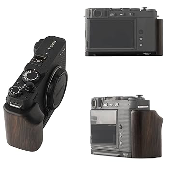 Amazon | WEPOTO Fujifilm X-E4用ハンドグリップノーブルウッド+