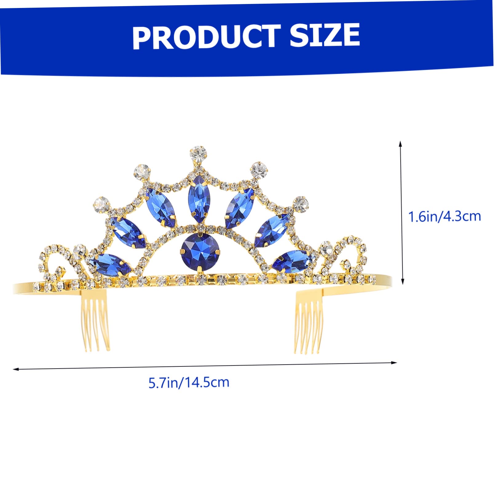 GALPADA 5piezas De Para Diadema Elegante De Rhinestone Para Bodas y Cumpleaños Accesorio De Fiesta Diseño Sofisticado y Para