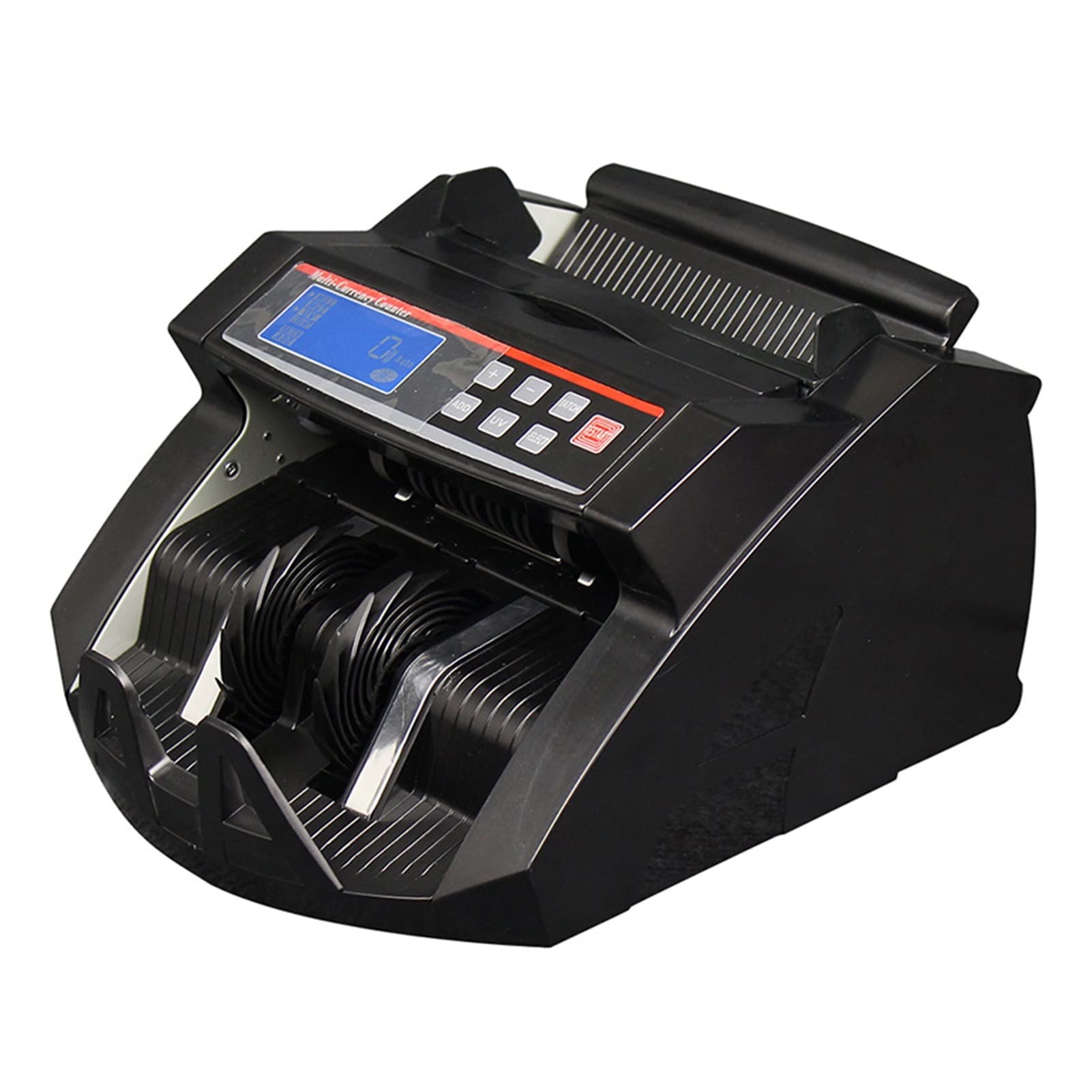 Bgaza Nero Lcd Display Cheap Money Counter For Paper & Polymer Currencies With Uvmg Function Billnote Counting Machine Money Detector(Nero)