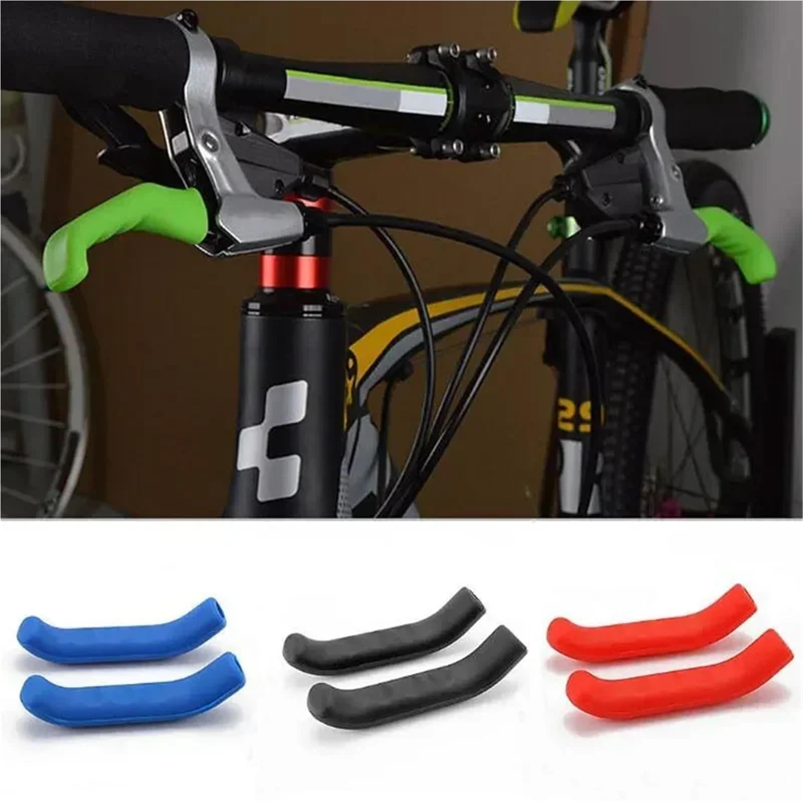 36 paia di impugnature per freno per bicicletta, in silicone, per proteggere il manubrio