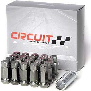 Circuit Performance Forged Steel Extended Hex Lug Nut for Aftermarket Wheels: 1/2