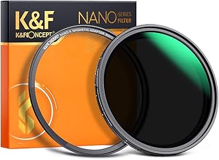 K&F Concept 67mm Magnetic Variable ND8-ND128 Filter (3-7 Stops ND) + Magnetic Filter Adapter Ring Filter Kit, No X Cross Adjustable Neutral Density Filter with 28 Multi-Layer Coatings (Nano-X Series)