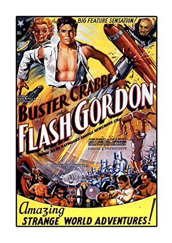 ula bear Flash Gordon 1936 - Póster de la película Charles Middleton Buster Crabbe Jean Rogers (Foto Colorida)