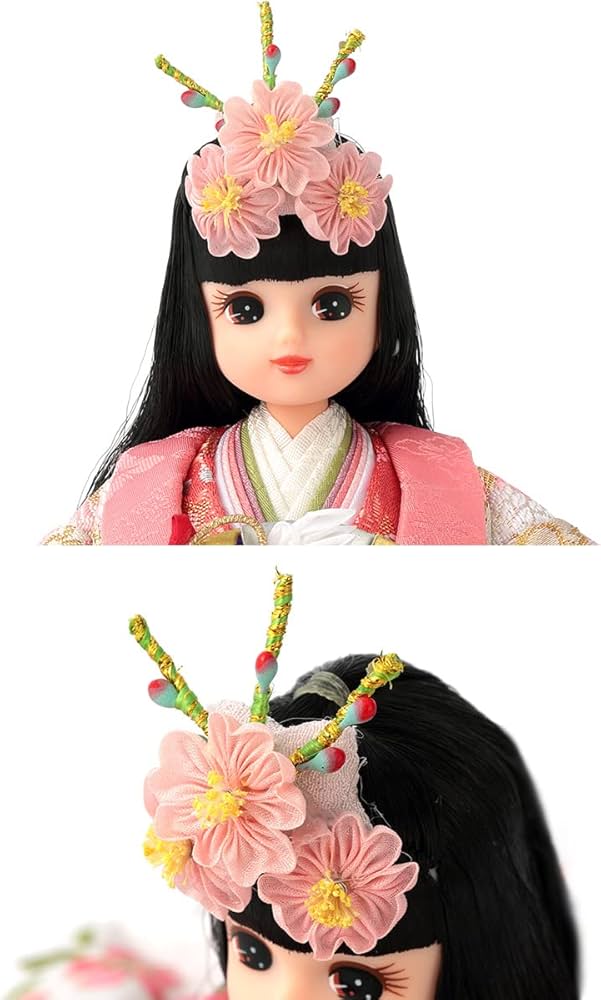 リカちゃん☆親王 三人官女☆五人飾ケース お雛様 雛人形☆カスタム