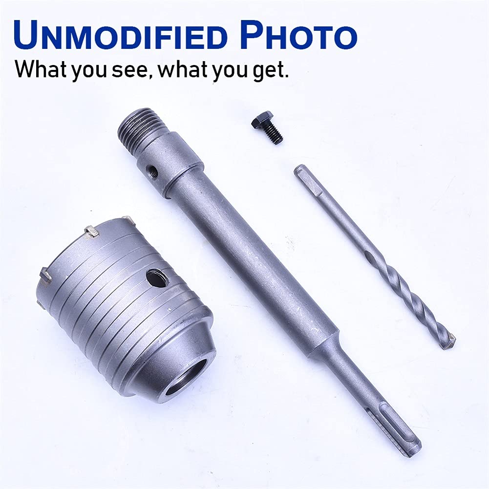 10PCS Hollow Concrete Hole Saw Tct Core Drill Bit Set In Aluminum Box For Concrete Wall Brick Block - Foto 8