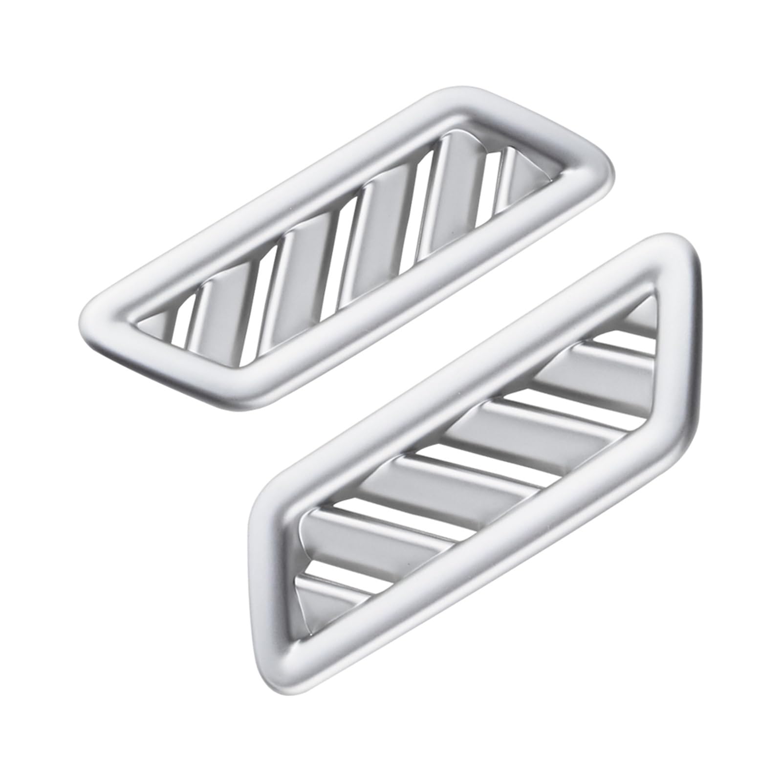 for VW for Troc for T-ROC 2018-2022 Car Front Air Conditioning Vent Outlet Cover Decoration Sticker Trim Accessories 2Pcs Car Trim Interior(Silver)