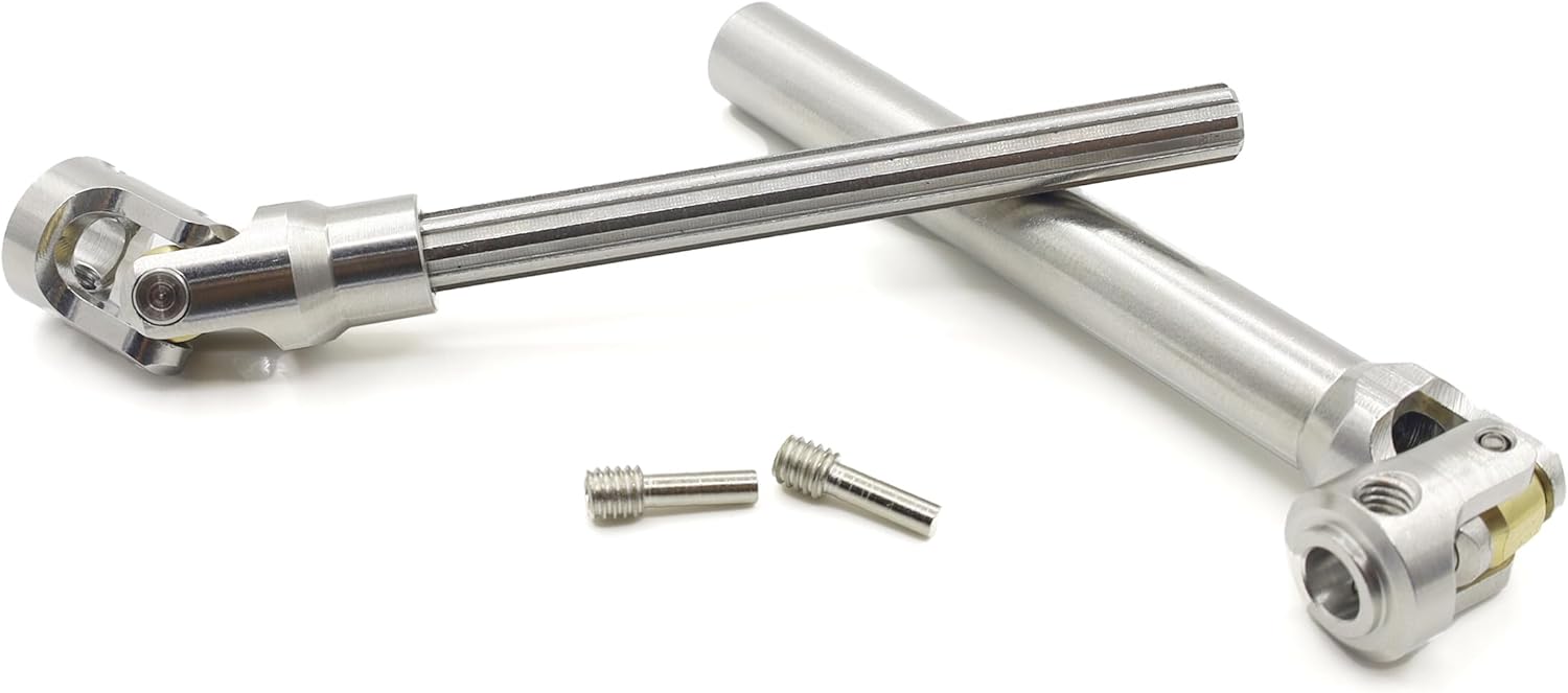 Drive Shaft Stainless Steel Heavy-Duty Driveshafts for 1/10 RC Car Crawler Axial SCX10 90046 AXI03007 TRX4 Redcat Gen8(112-160mm)