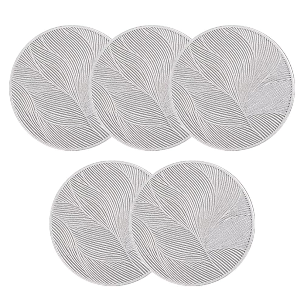 Vjsujehgy Round Coasters Heat- Coasters Non-Slip Protective Mat for Dining Table Kitchen Coffee Tea Hot Drink Coaster A