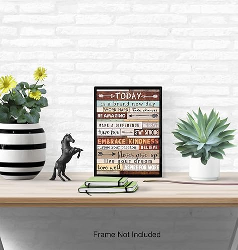 Miniatura 5 de Motivational Wall Art Sign - 8x10 Picture Photo Print with Inspirational Sayings, Quotes, Phrases - Cool Unique Gift for Men, Women, Entrepreneur,