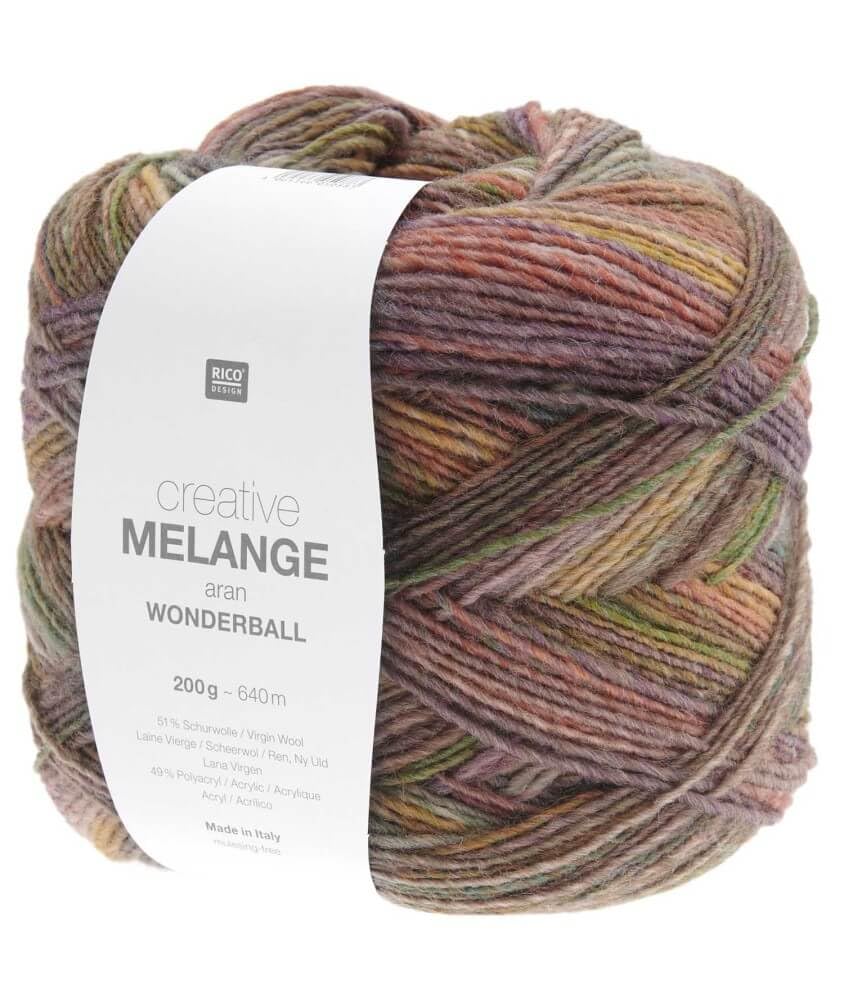 Creative Melange Aran Wonderball Rico Design pelote haut de gamme pour tricot