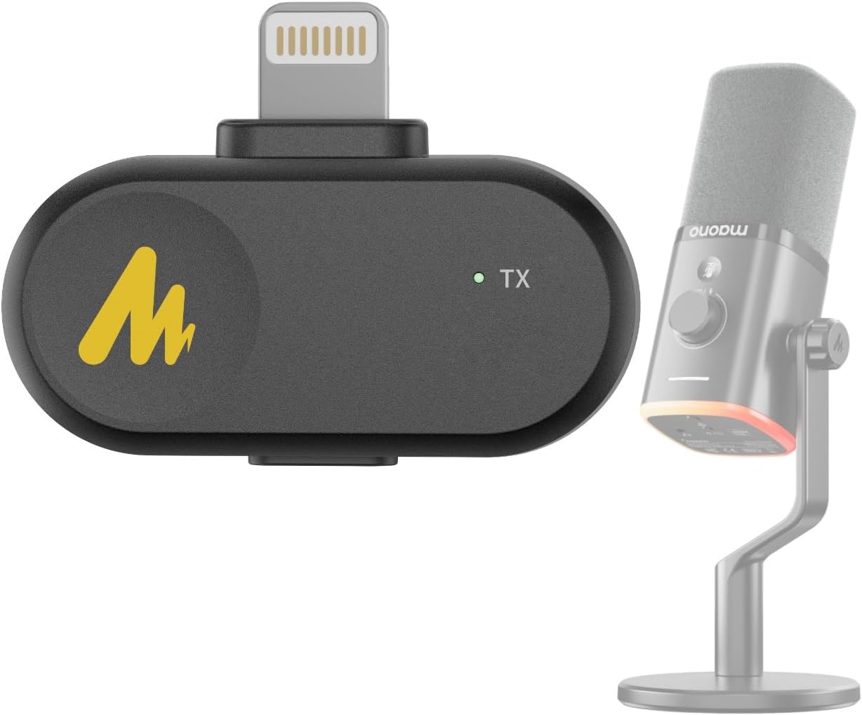 MAONO PD100W Wireless Microphone Lightning Receiver Accessories, Only Supports PD100W Microphone