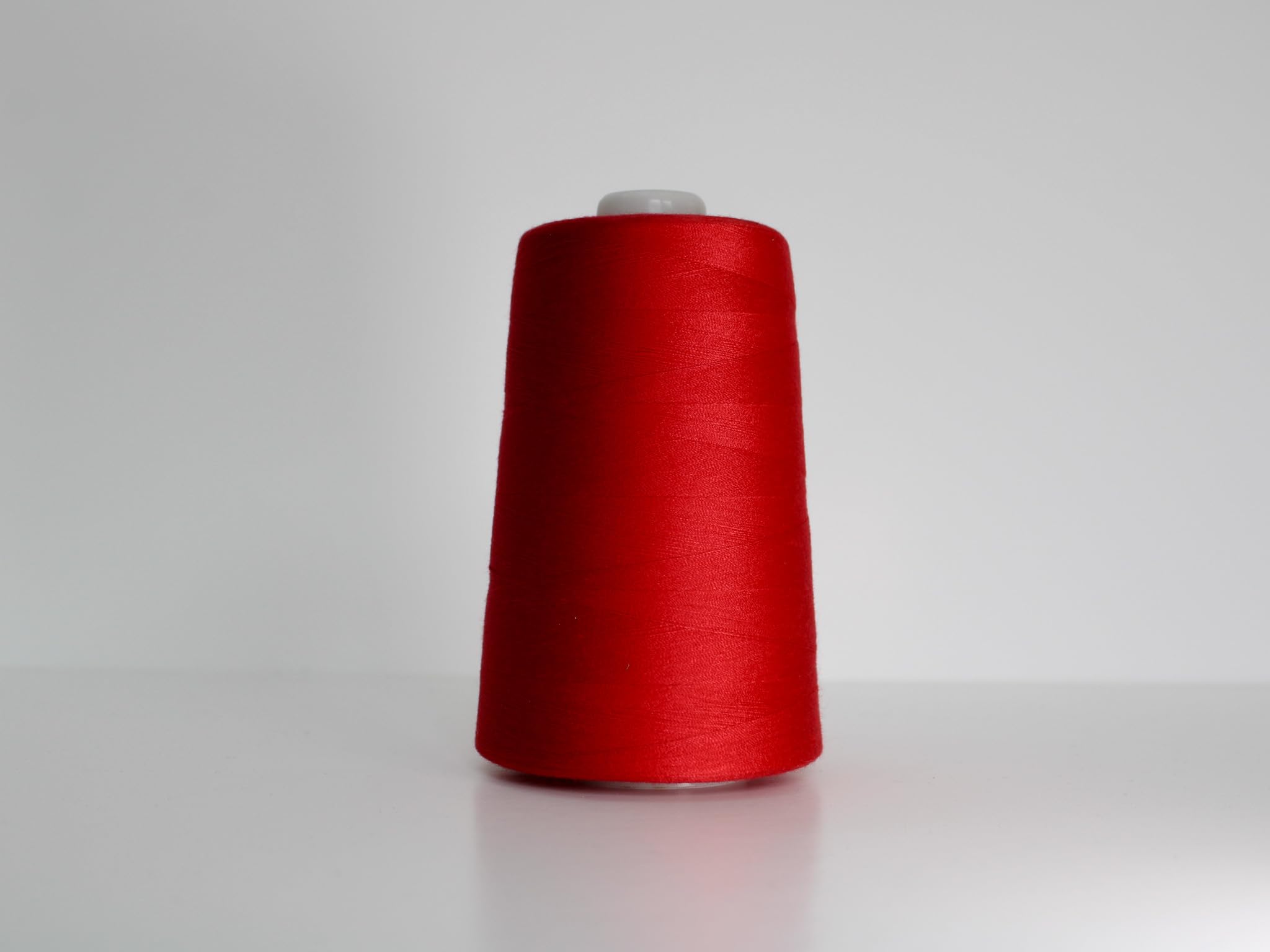 Marent Overlocking Sewing Machine Polyester Thread x Four 5000 Yards Cones White Black Natural Navy Red (Red)