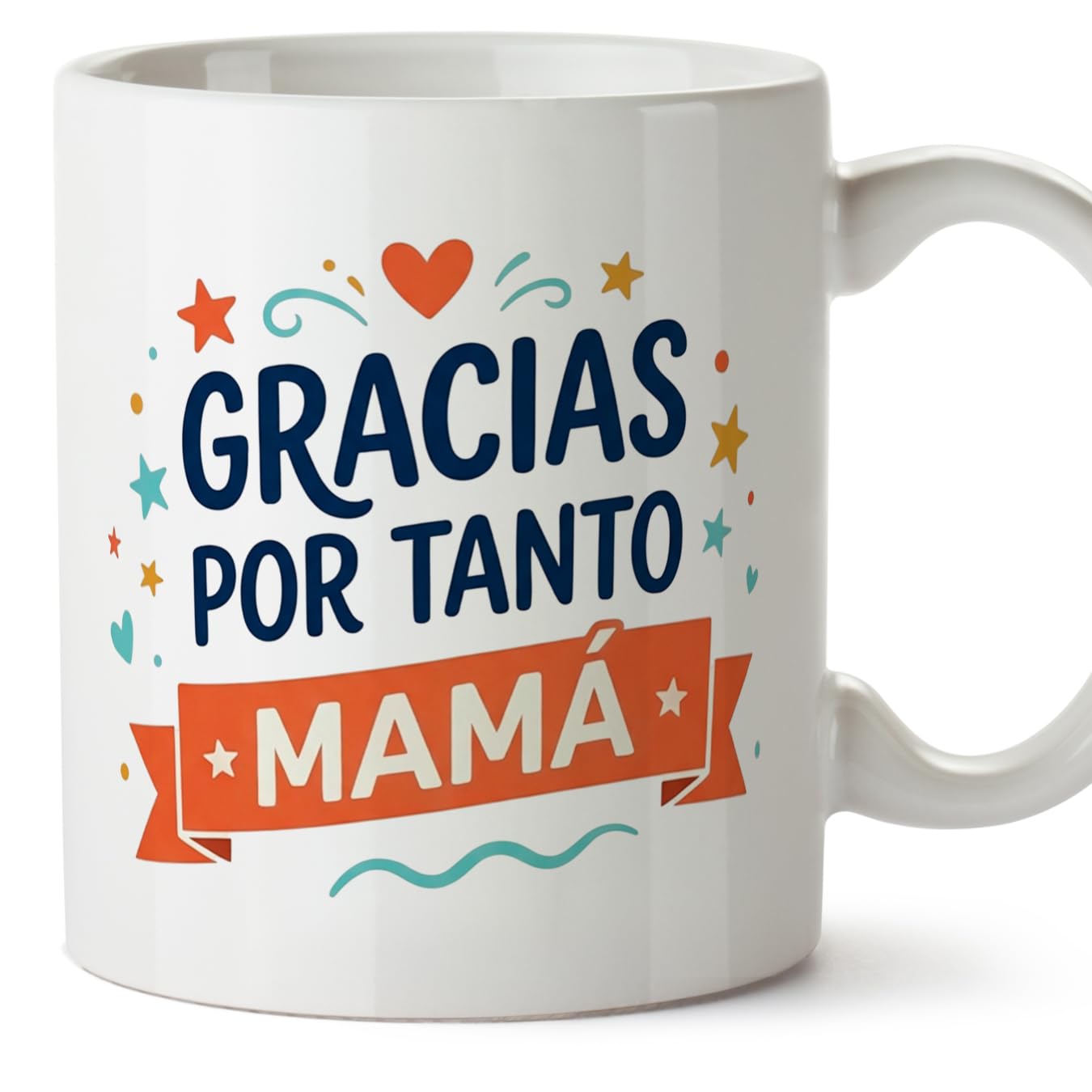 MUGFFINS Taza mamá con frase Para la mejor mamá del mundo en Español | regalo madre | 330 Ml 11 oz | Idea original para regalar | progenitores v3 — view 62
