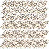 Tupalizy 60PCS Metal Bra Strap Hooks for Sewing Bikini Halter Tops Bathing Suit Clips Lingerie Swimsuit Adjustment Slides,12mm and 20mm, Rose Gold