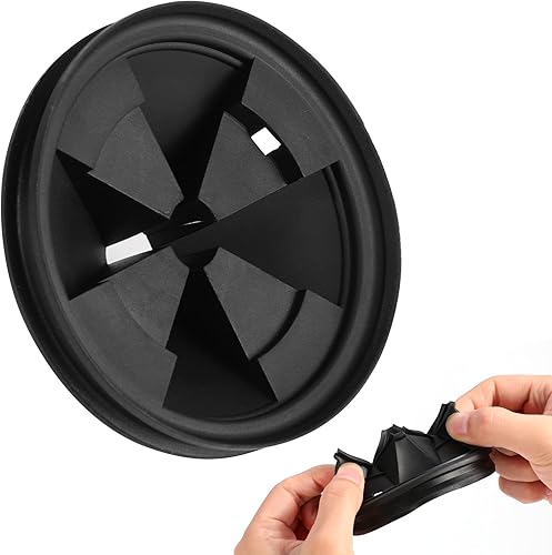 Miniatura 9 de RQYEKDO - 2 protectores contra salpicaduras de eliminación de basura, tapones de drenaje deflectores de fregadero de 3 38 pulgadas, repuesto QCB-AM