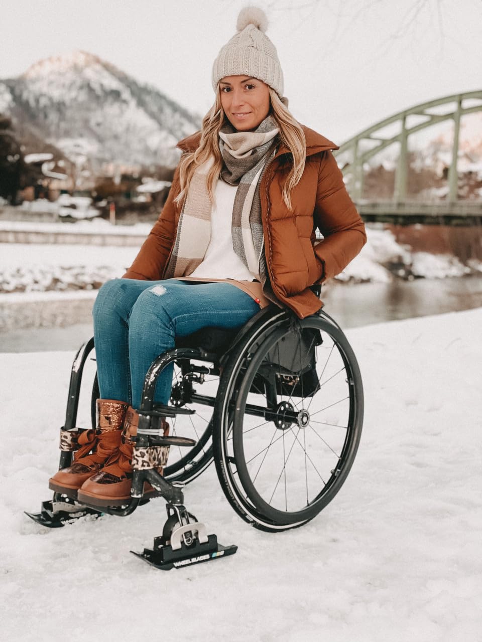 (Standard) – Ski fauteuil roulant pour roues avant