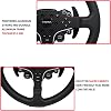 Replace 13 inch lightweight Original Leather Steering Wheel Panel For For MOZA ES/ESX Steering Wheel Hub; For Xbox Series X/S PS4 PS5 PC R5 R3 R16 R21 Base (For MOZA ES/ESX)
