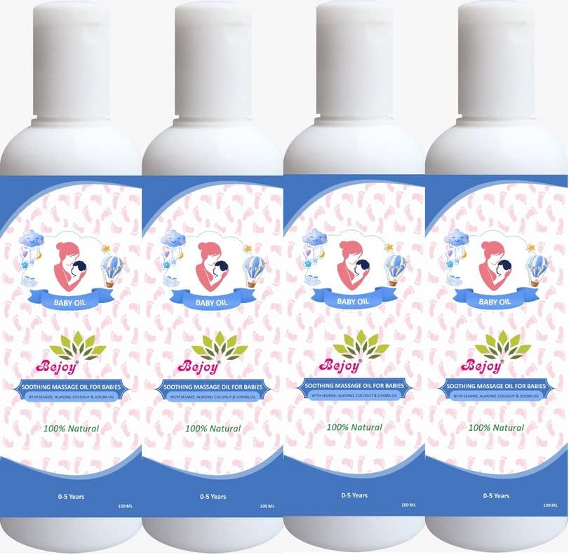 Bejoy Soothing Baby Massage Oil, with Sesame, Almond & Jojoba Oil - 400ml (400 ml)