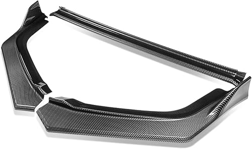 Miniatura 2 de Kit de carrocería divisor de parachoques delantero de 3 piezas estilo R compatible con Honda Civic Sedan 2022, fibra de carbono