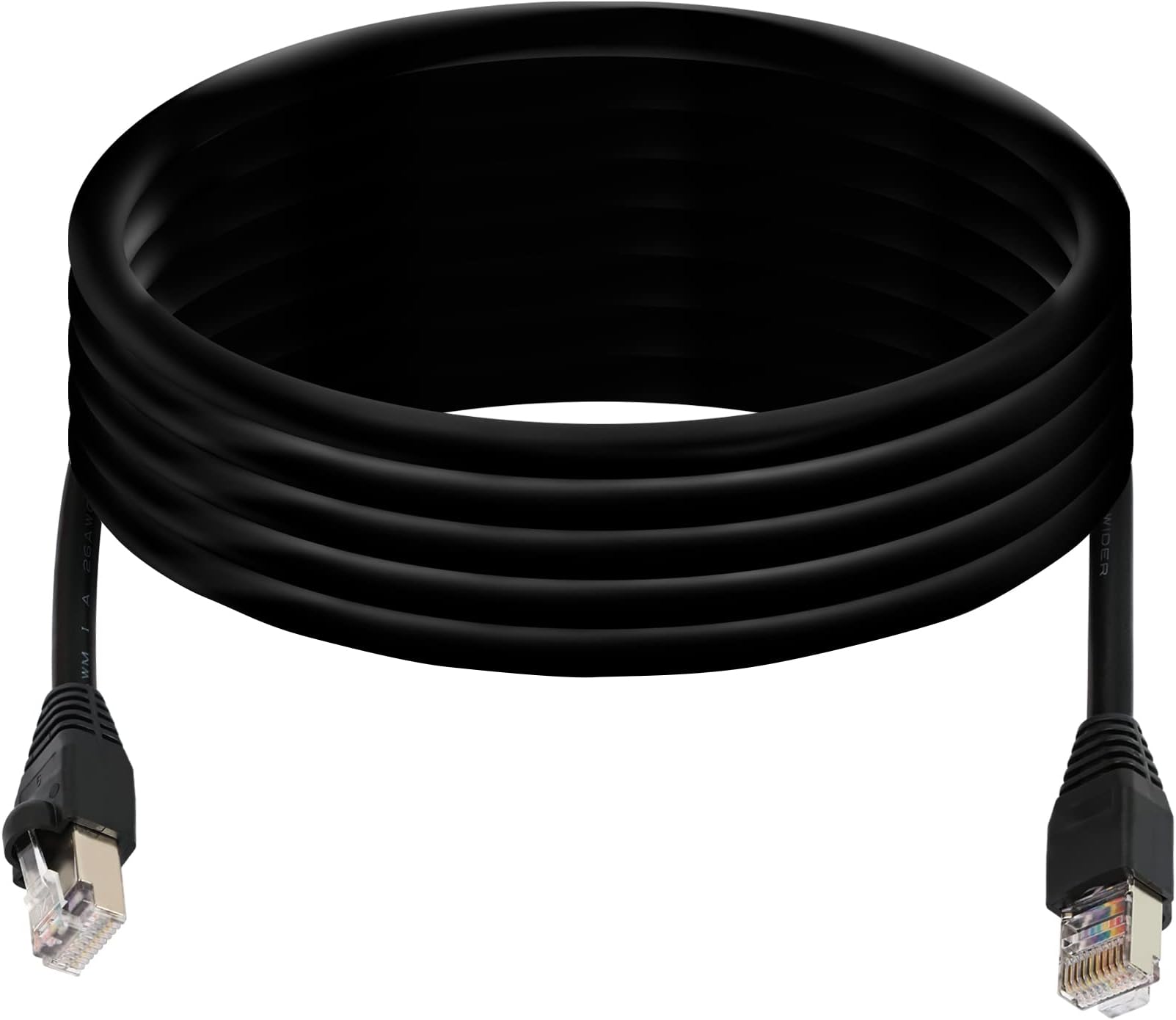 QIANRENON RJ50 10P10C Cat 5E 26AWG Cable Male to Male Modular Crystal Connector with Shielding Plugs for Laser Printing Industrial Control Devices 3m