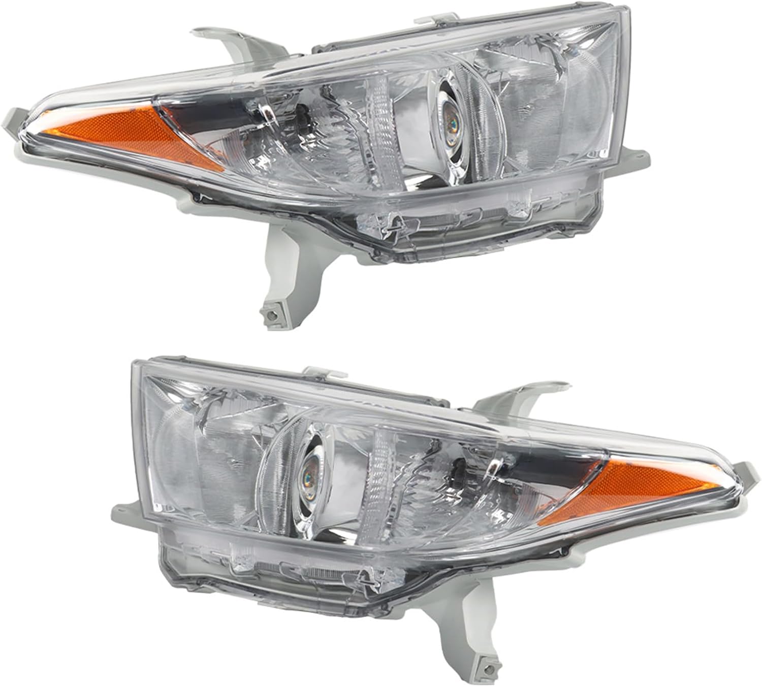 Headlights Left & Right Side Assembly Headlamps Replacement for 2011 2012 2013 Highlander