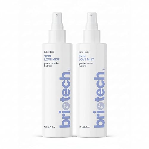 Miniatura 7 de Briotech Baby Skin Love Spray Suave niebla de ácido hipocloroso para calmar, tranquilizar y limpiar la piel delicada Aprobado por pediatras, sin