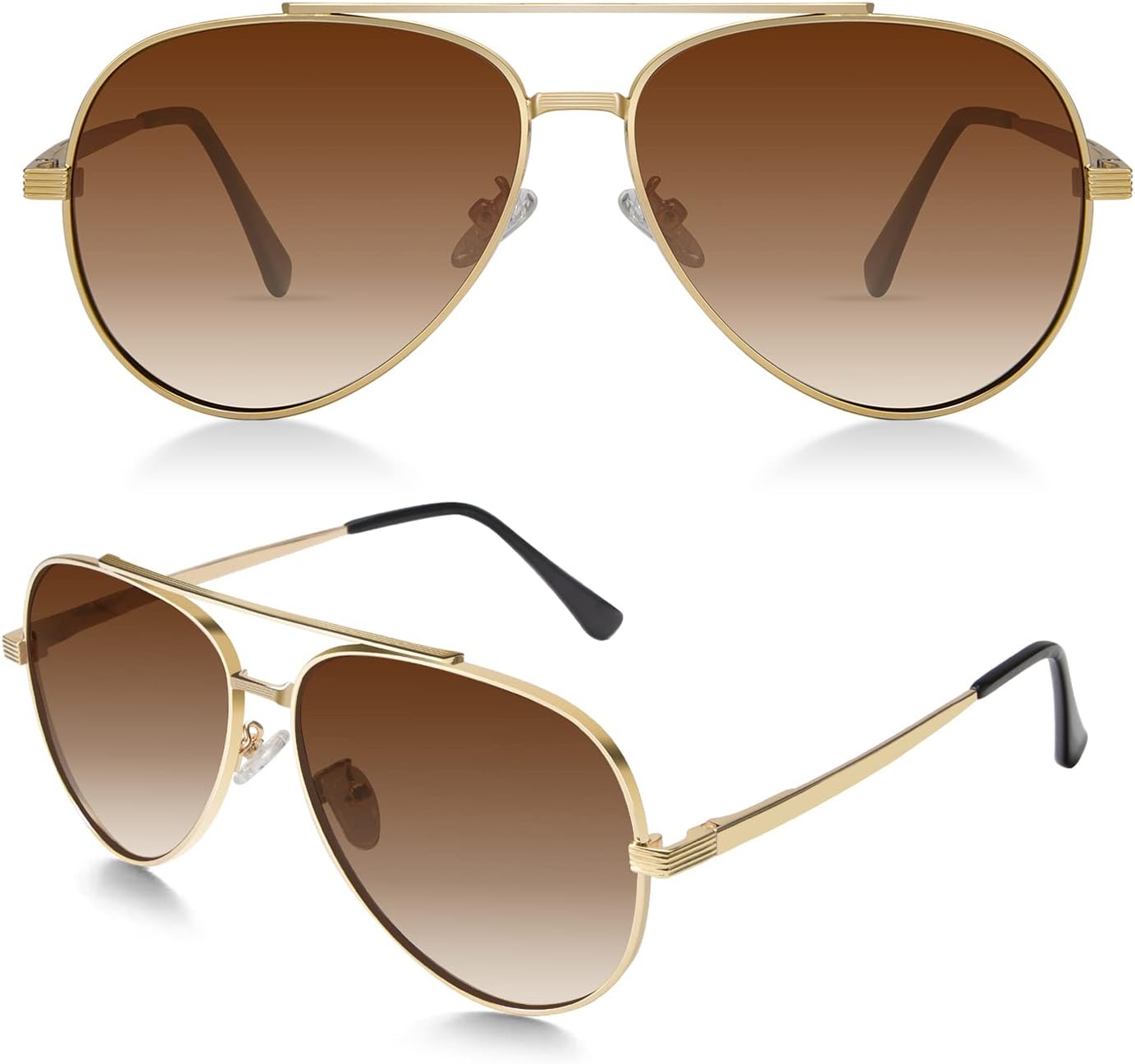 Polarized Aviator Sunglasses for Men and Women, Cl… Polarized Aviator Sunglasses for Men and Women, Cl…
